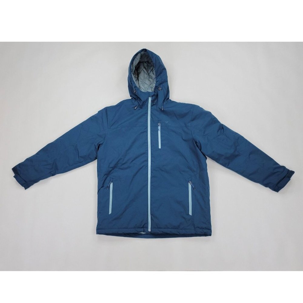 White Sierra Pine Springs Insulated Jacket Mens Large Blue no tags